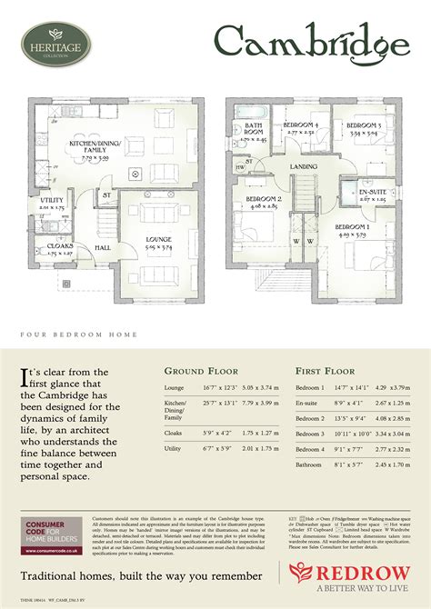 redrow the cambridge floor plan